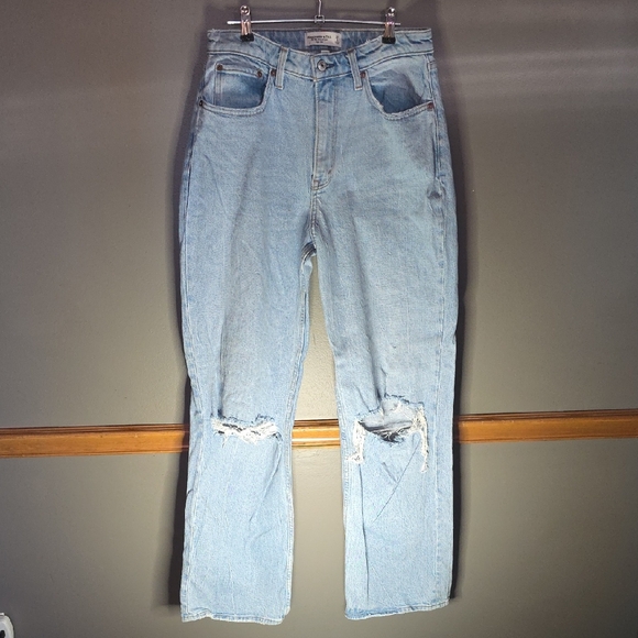 Abercrombie & Fitch Denim - Abercrombie & Fitch Light Blue Straight Leg Jeans